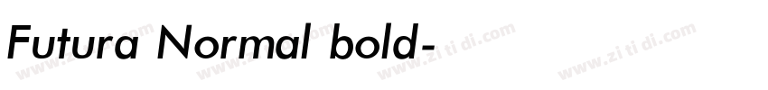 Futura Normal bold字体转换